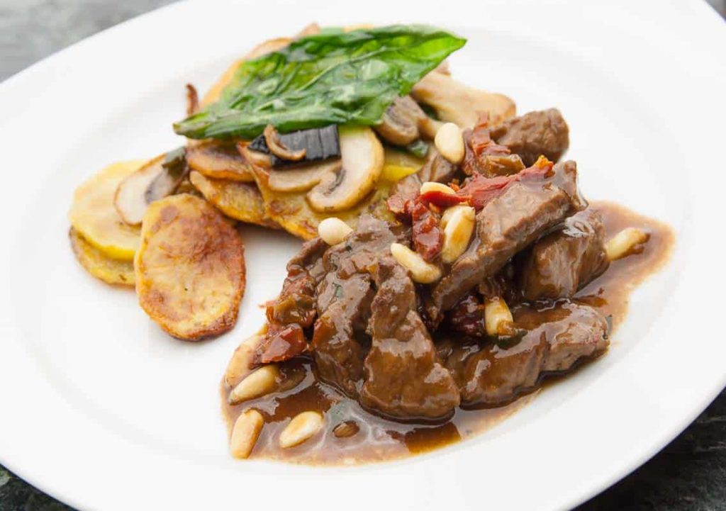 Light veal liver recipe with balsamic vinegar